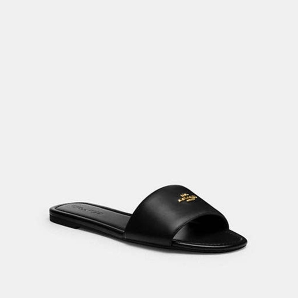 New Coach Black Slide Sandal - Picture 6 of 6
